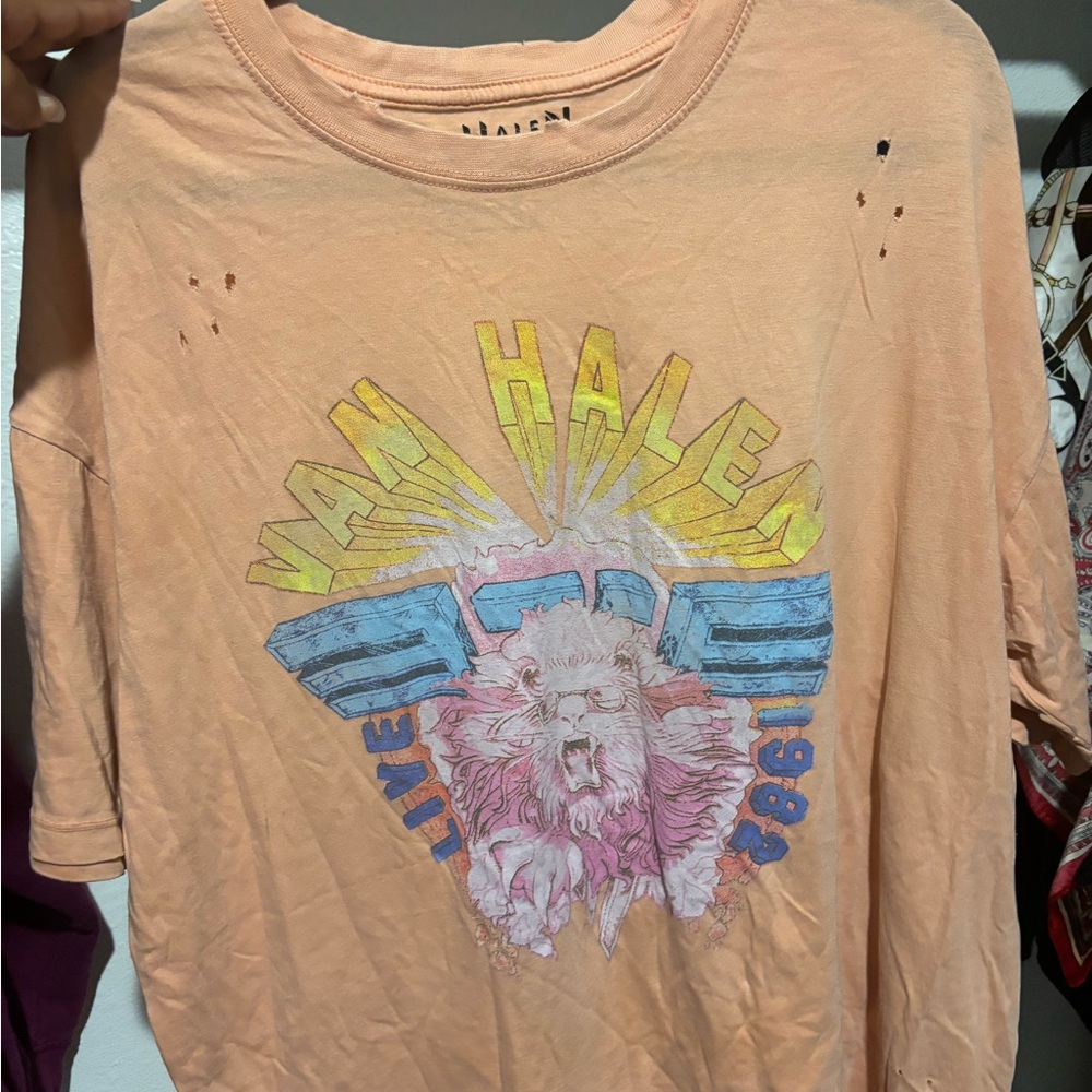 Van Halen Peach Graphic Tee
